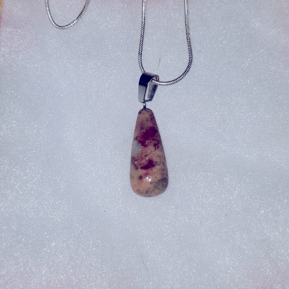 Boho hippie Agate Sterling Silver 16" Necklace